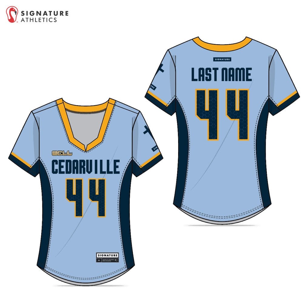 Cedarville University LC Women's Carolina Blue College Jersey Signature Lacrosse