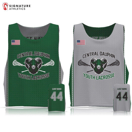 Central Dauphin Lacrosse Men's Player Reversible Practice Pinnie: 12U Signature Lacrosse