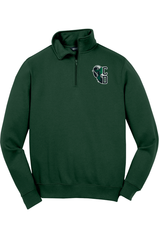 Central Dauphin Rams LC Adult Embroidered Quarter-Zip Pullover Signature Lacrosse