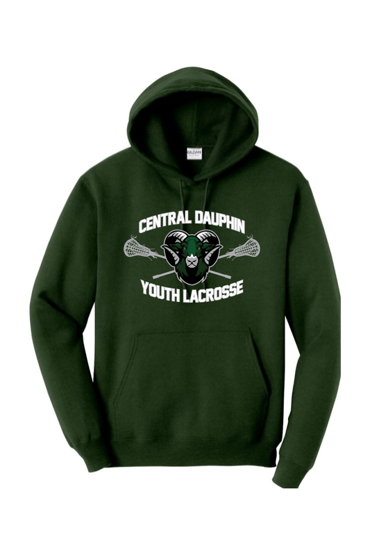 Central Dauphin Rams LC Adult Heavyweight Hoodie Signature Lacrosse