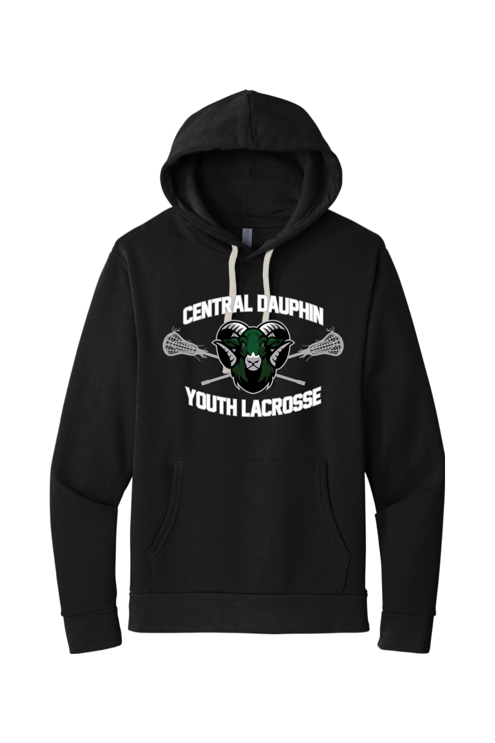 Central Dauphin Rams LC Adult Premium Lightweight Hoodie Signature Lacrosse
