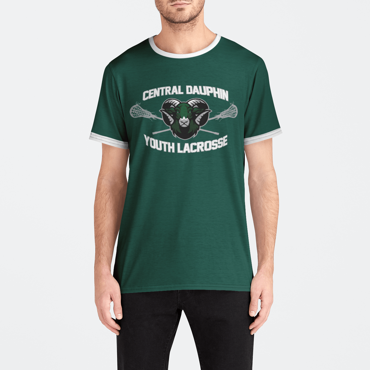 Central Dauphin Rams LC Athletic T-Shirt (Men's) Signature Lacrosse