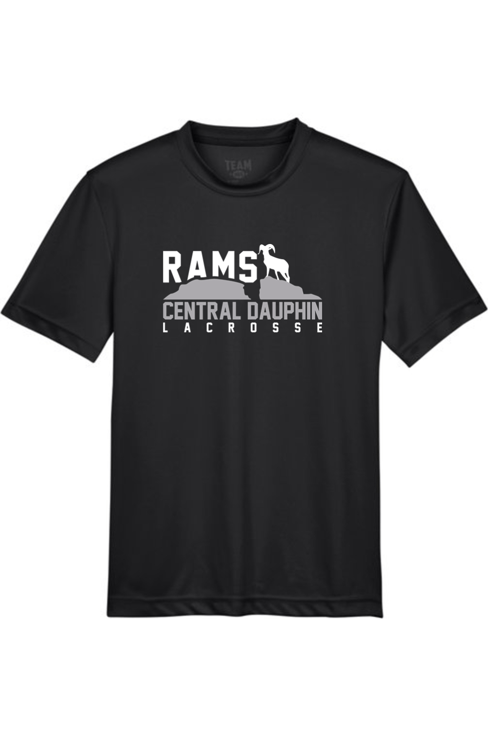 Central Dauphin Rams LC Youth Athletic T-Shirt Signature Lacrosse