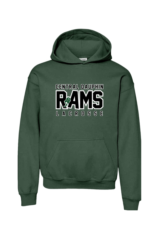 Central Dauphin Rams LC Youth Hoodie Signature Lacrosse