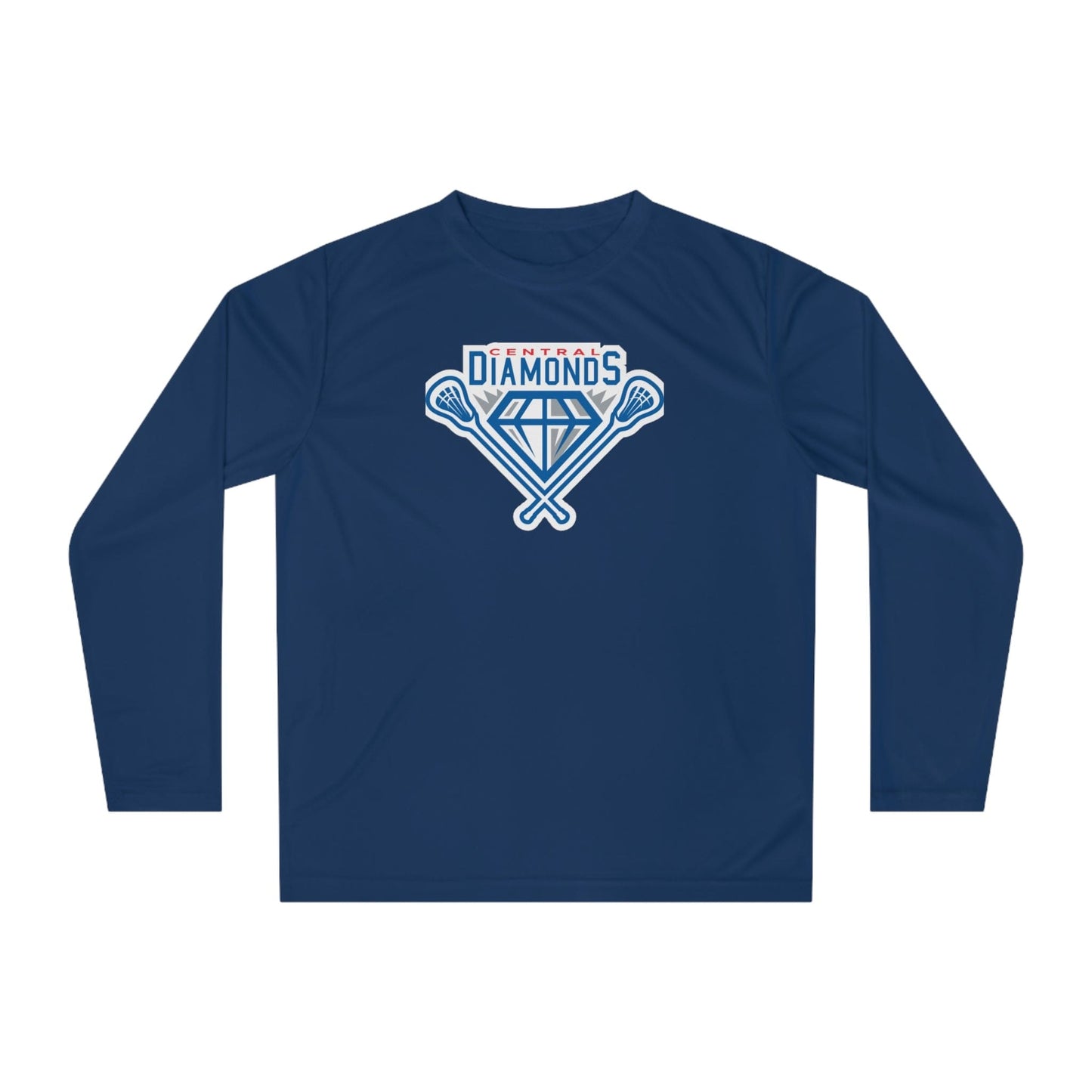 Central Diamonds Adult Athletic Long Sleeve Signature Lacrosse