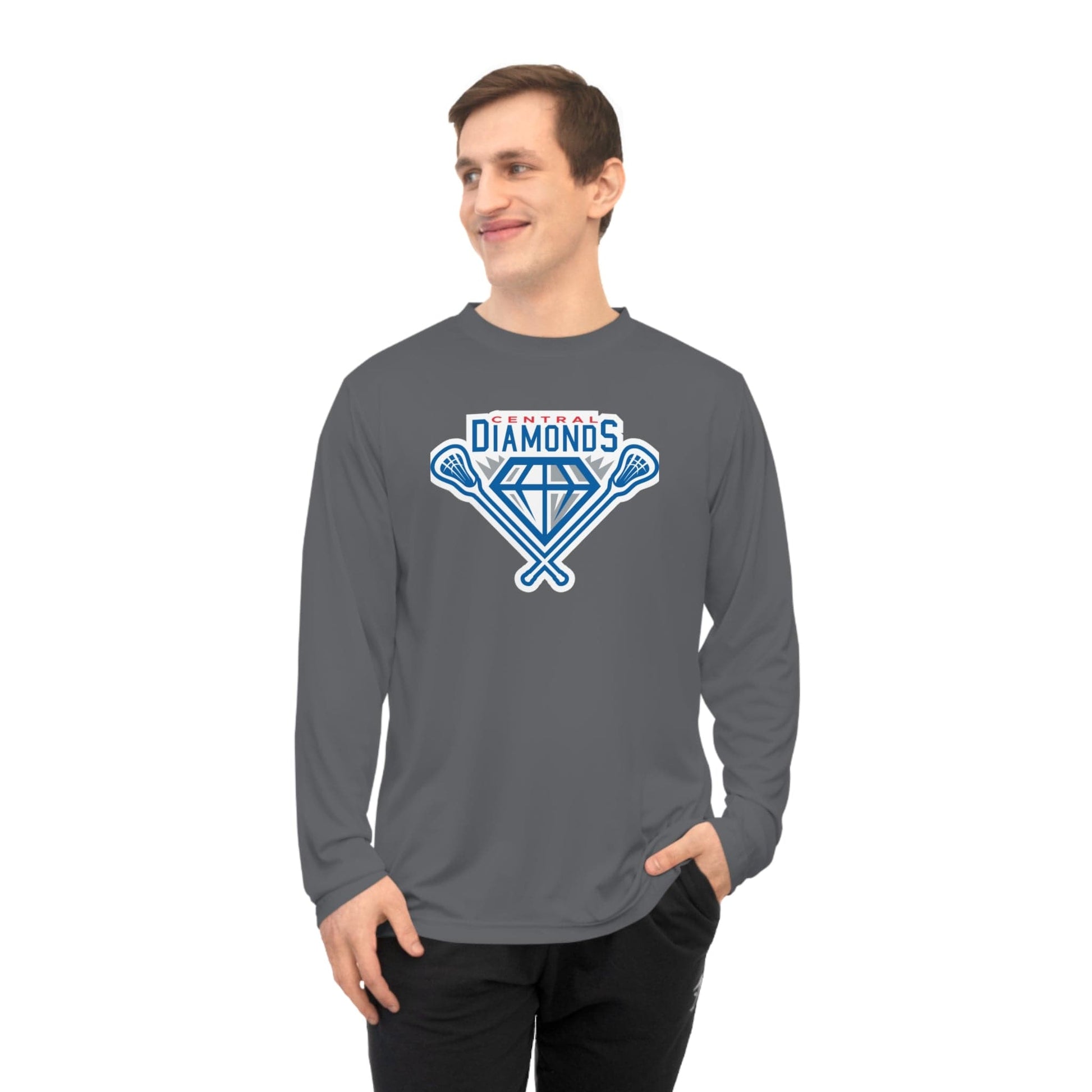 Central Diamonds Adult Athletic Long Sleeve Signature Lacrosse