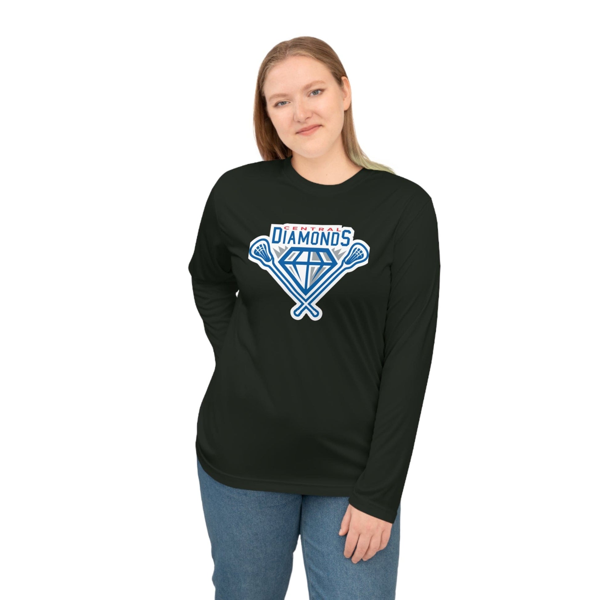 Central Diamonds Adult Athletic Long Sleeve Signature Lacrosse