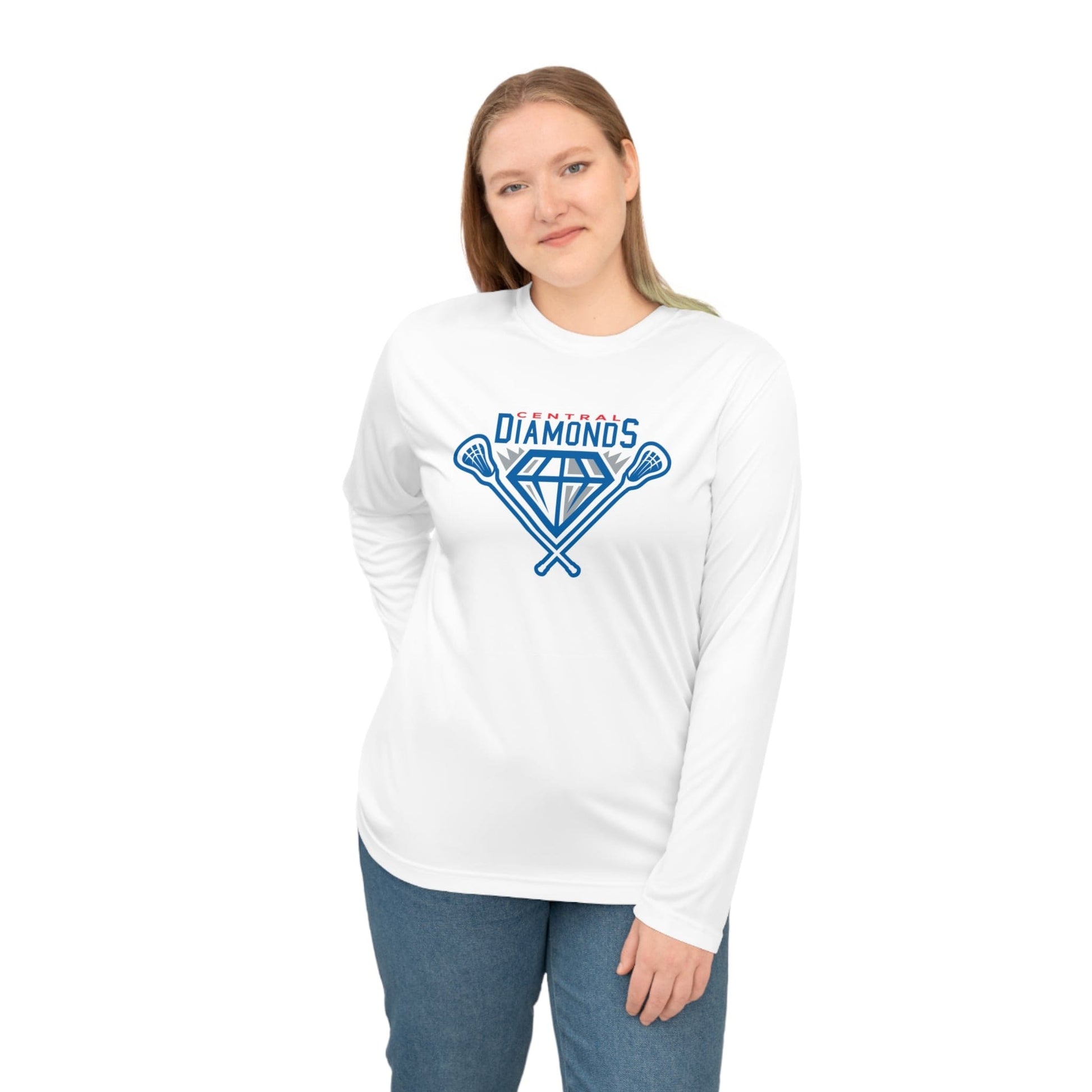 Central Diamonds Adult Athletic Long Sleeve Signature Lacrosse