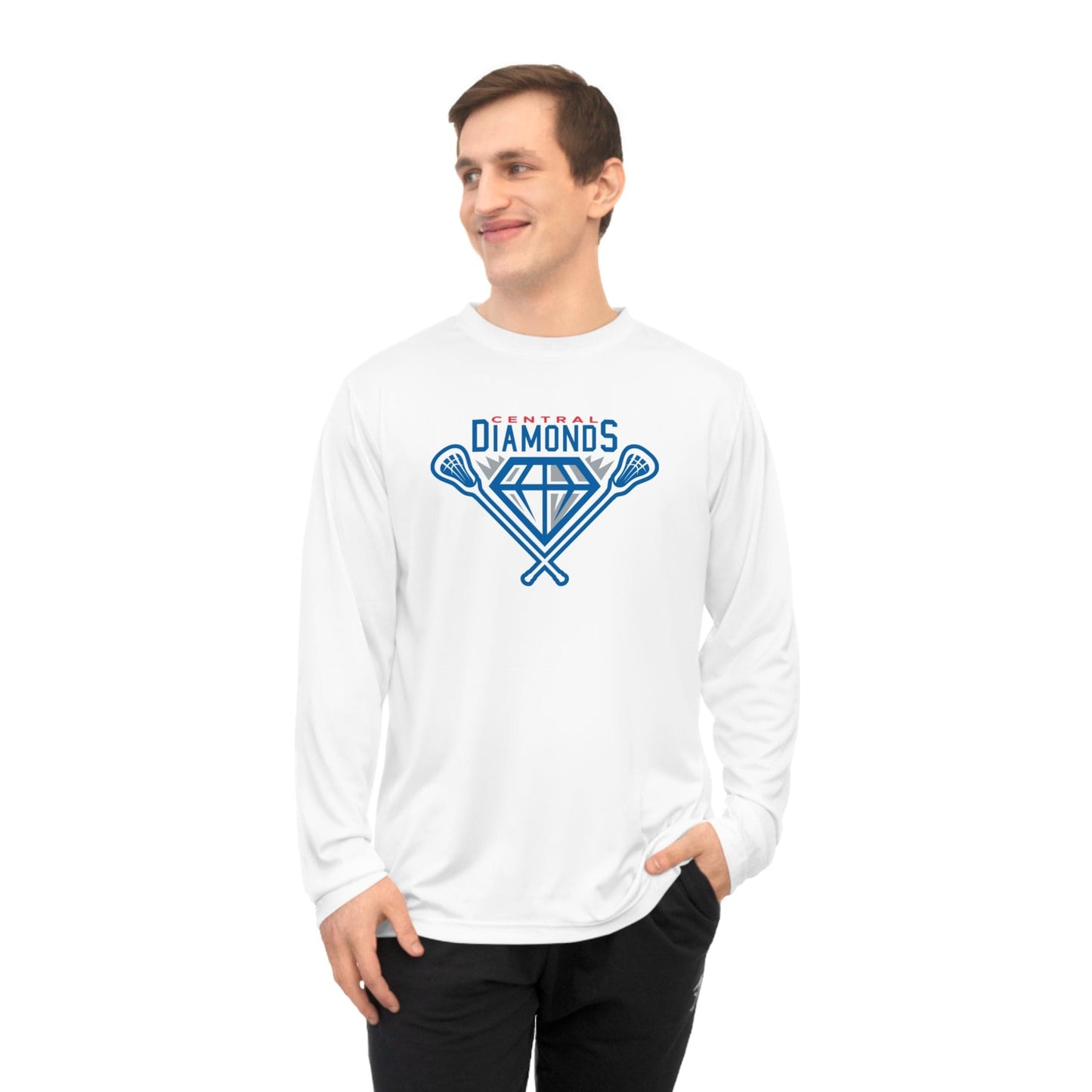 Central Diamonds Adult Athletic Long Sleeve Signature Lacrosse