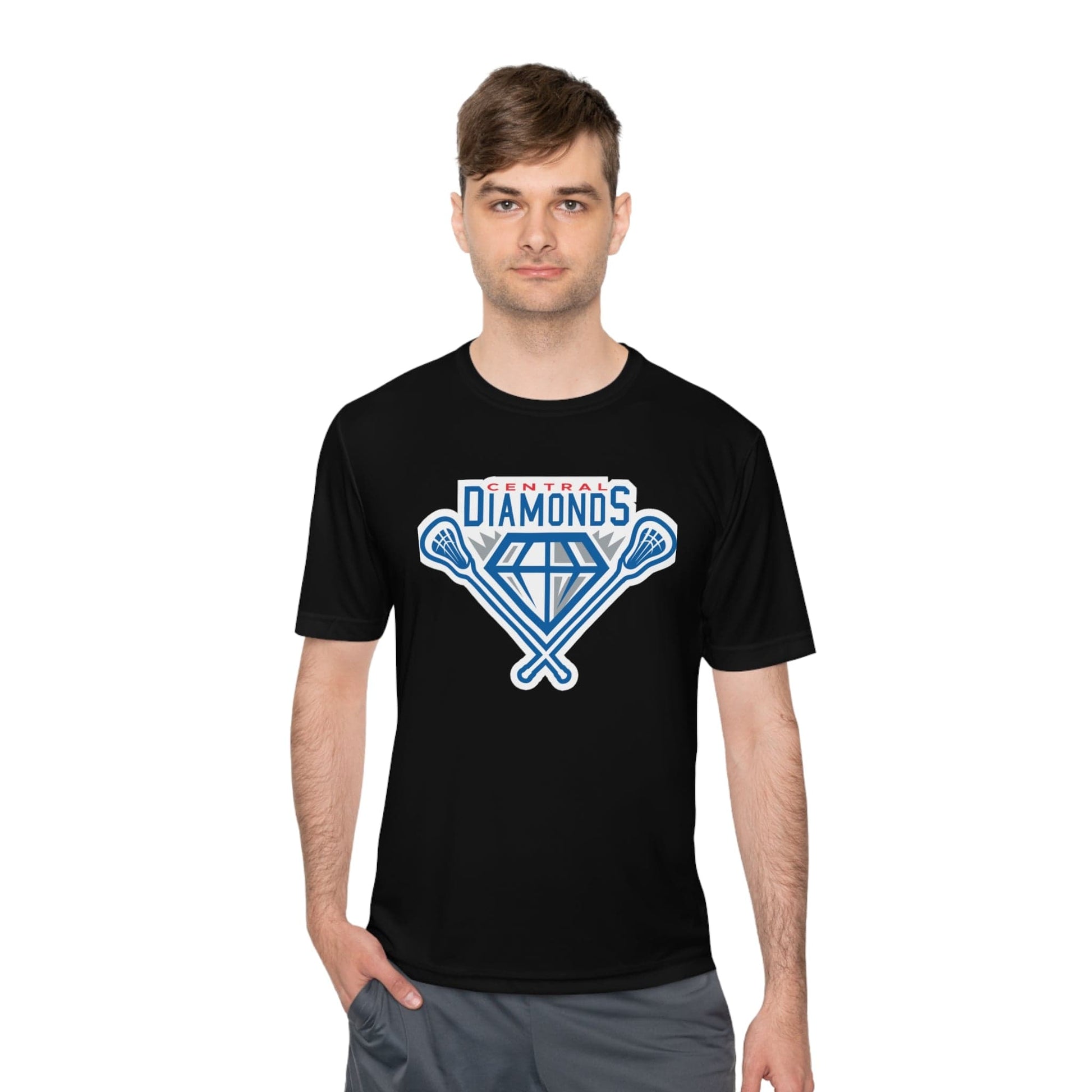 Central Diamonds Adult Athletic T-Shirt Signature Lacrosse