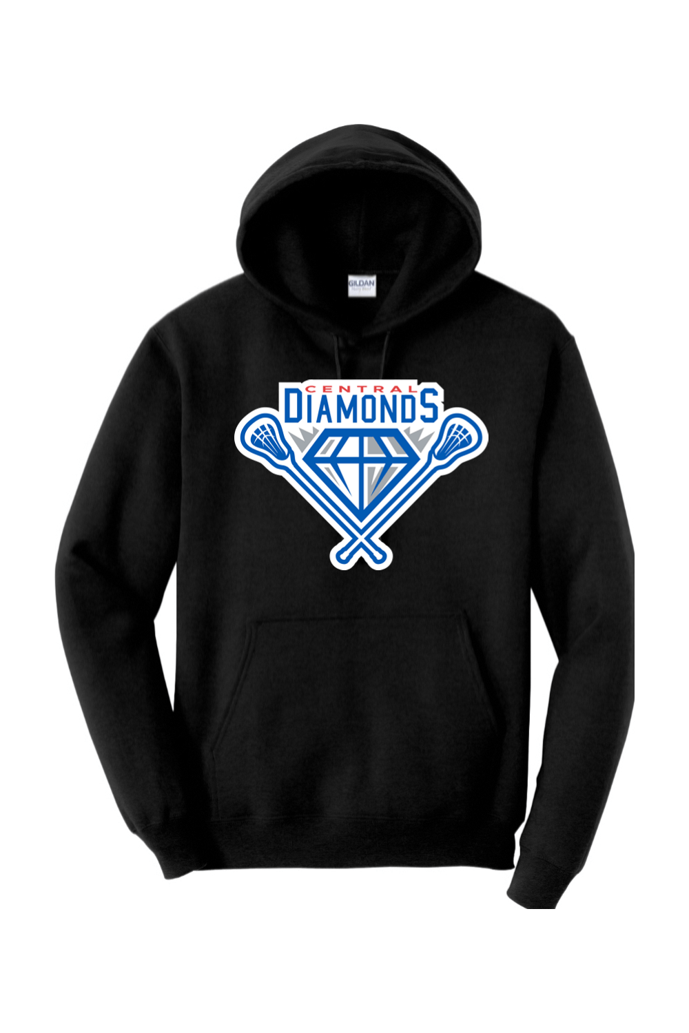 Central Diamonds Adult Heavyweight Hoodie Signature Lacrosse