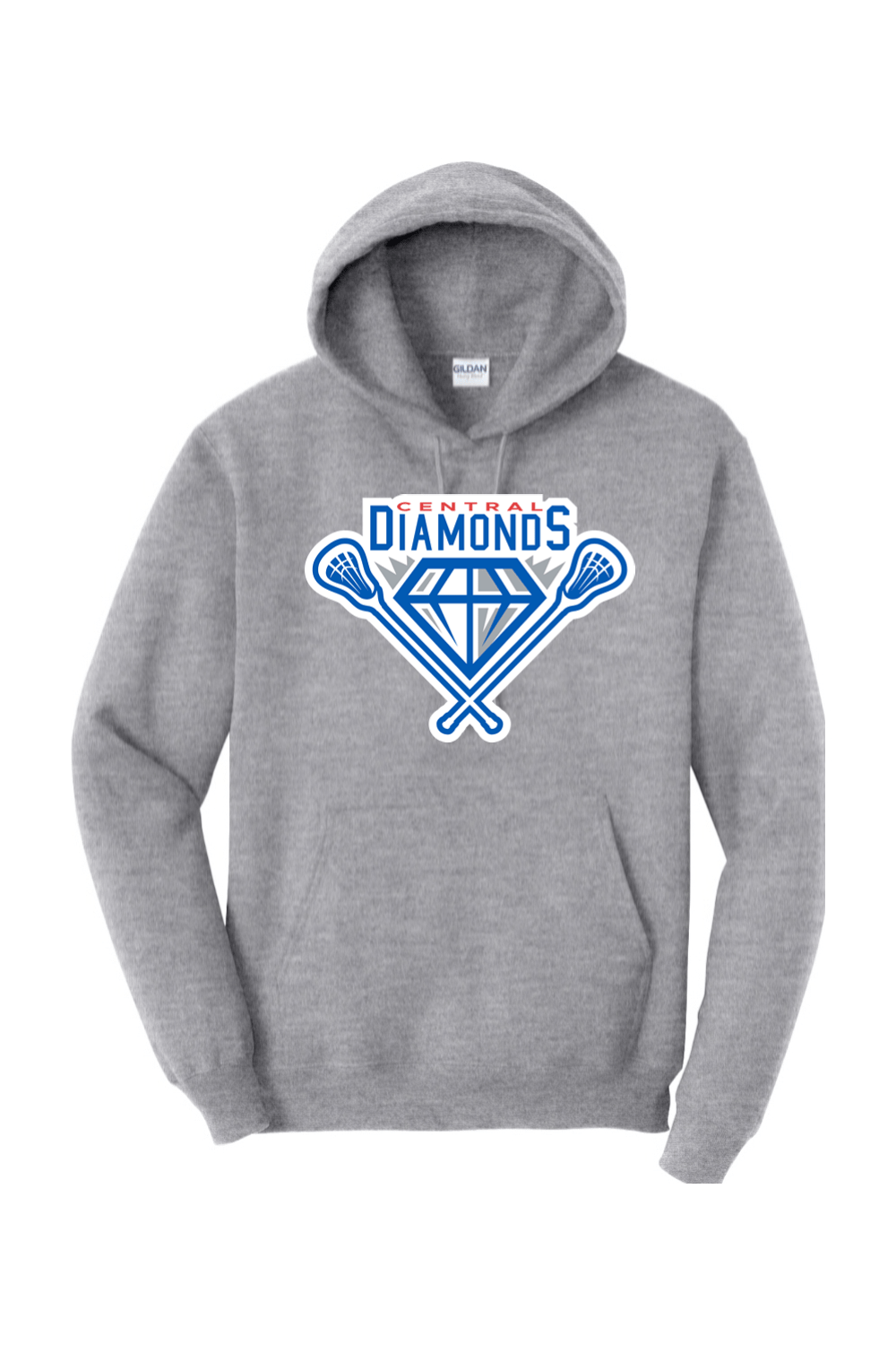 Central Diamonds Adult Heavyweight Hoodie Signature Lacrosse