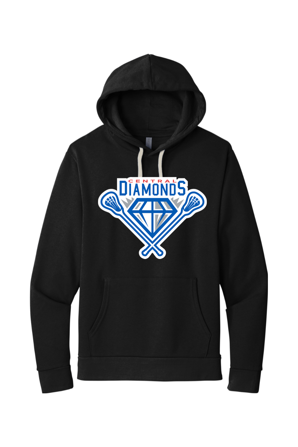 Central Diamonds Adult Premium Lightweight Hoodie Signature Lacrosse