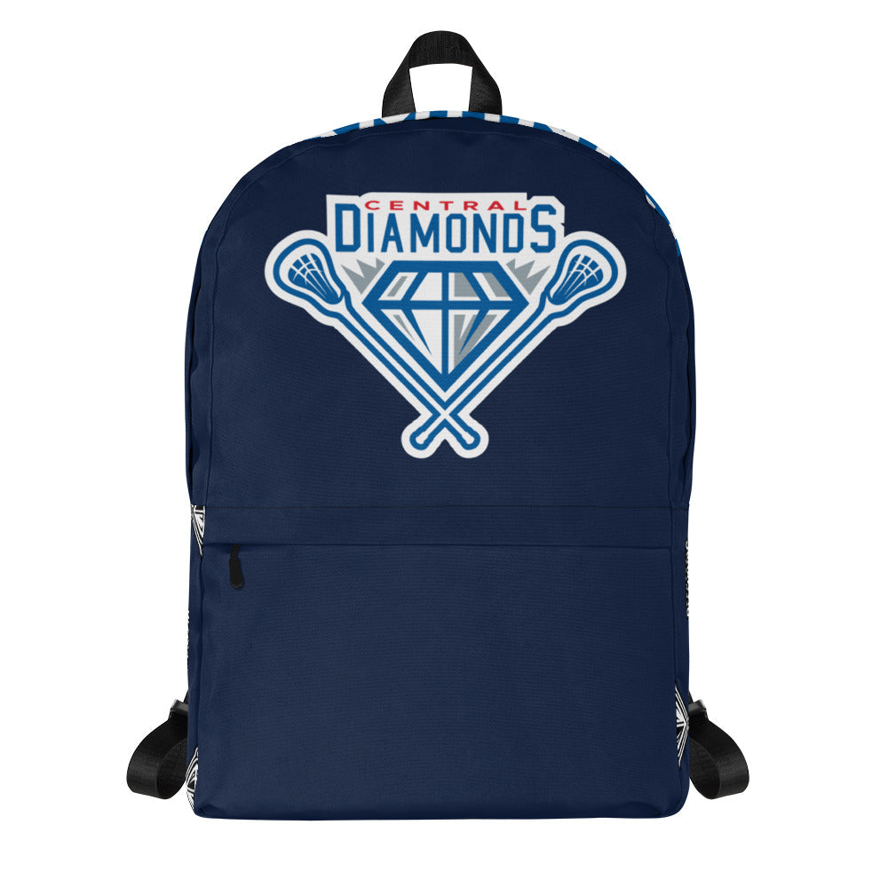 Central Diamonds Travel Backpack Signature Lacrosse