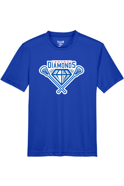 Central Diamonds Youth Athletic T-Shirt Signature Lacrosse