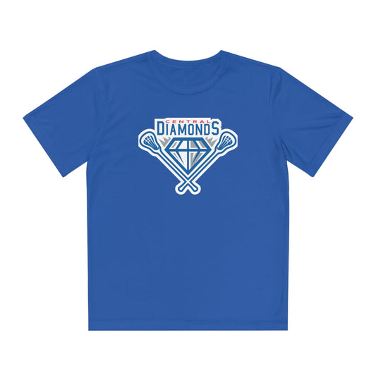 Central Diamonds Youth Athletic T-Shirt Signature Lacrosse