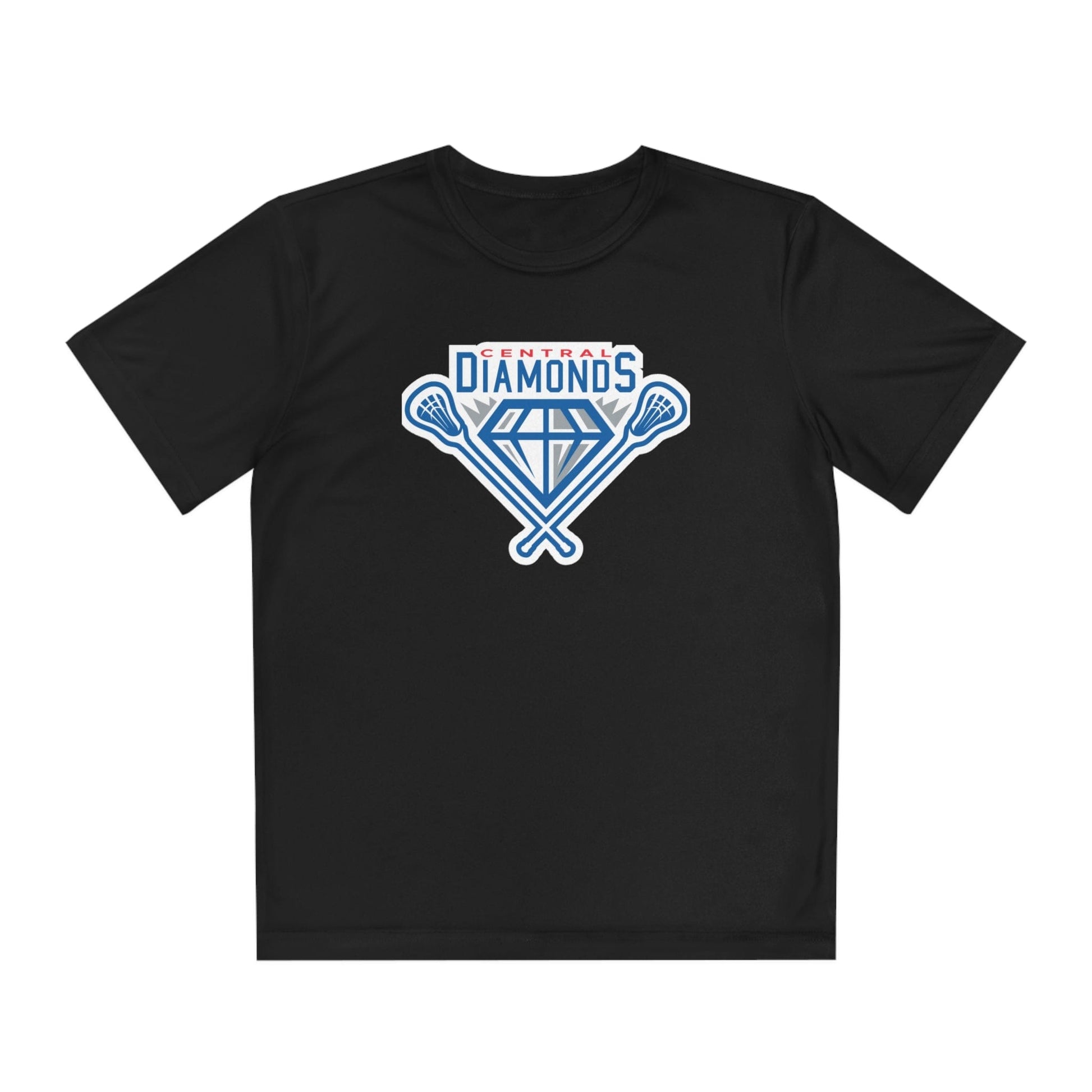 Central Diamonds Youth Athletic T-Shirt Signature Lacrosse