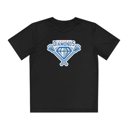 Central Diamonds Youth Athletic T-Shirt Signature Lacrosse