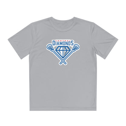 Central Diamonds Youth Athletic T-Shirt Signature Lacrosse