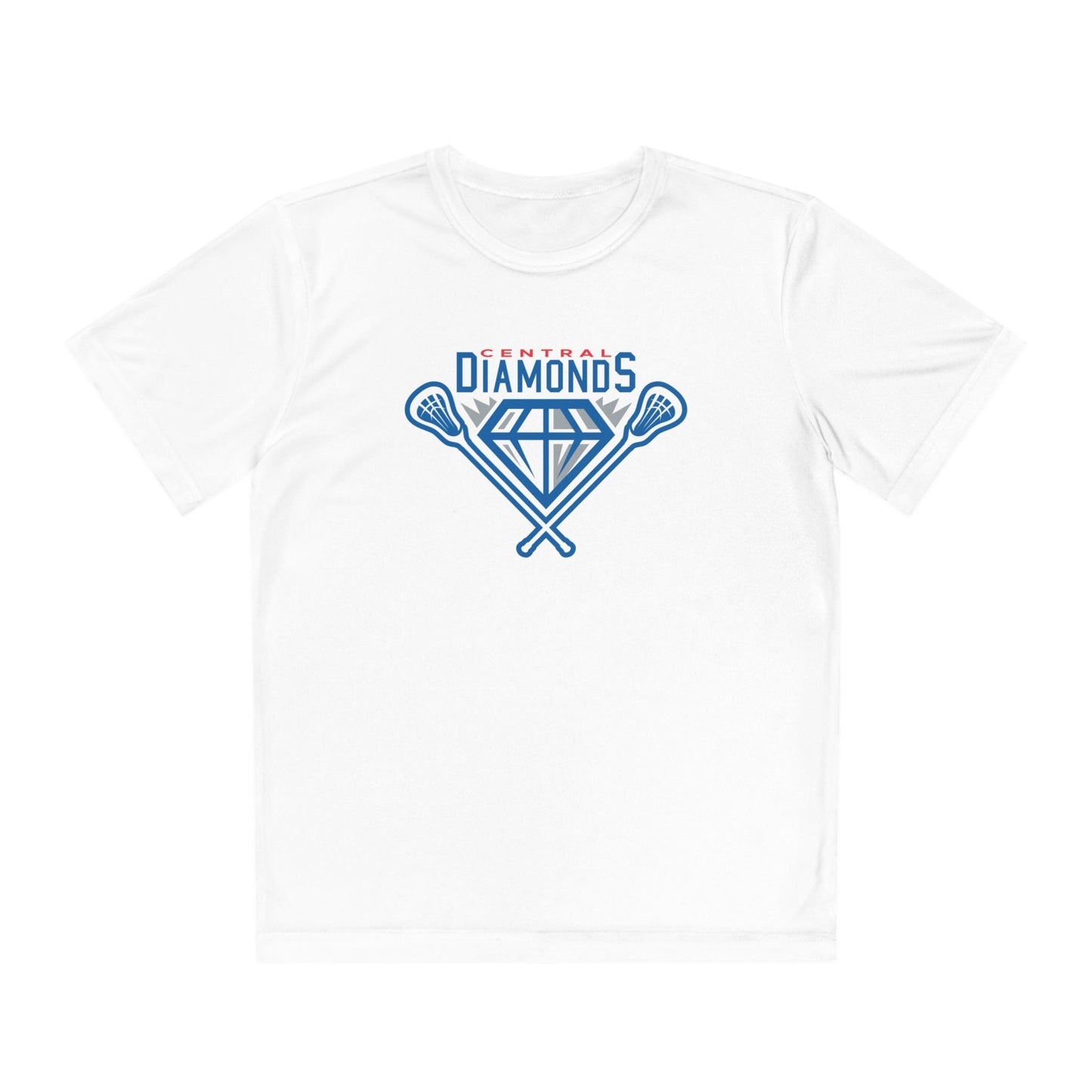 Central Diamonds Youth Athletic T-Shirt Signature Lacrosse