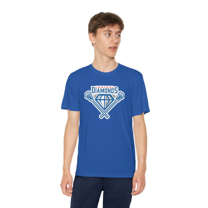 Central Diamonds Youth Athletic T-Shirt Signature Lacrosse