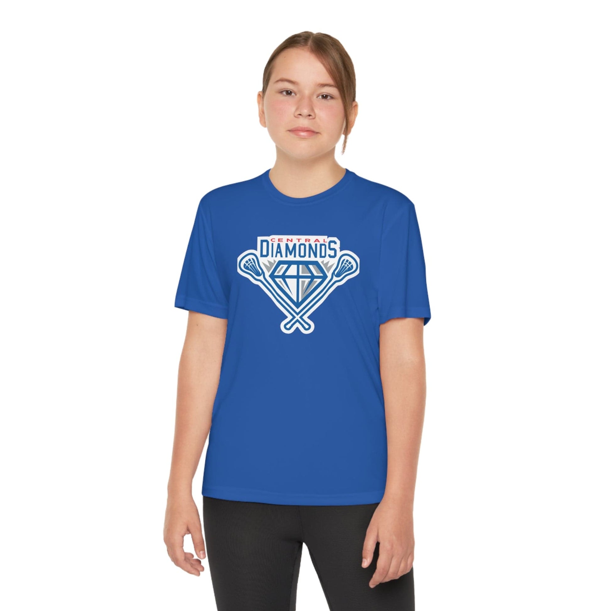 Central Diamonds Youth Athletic T-Shirt Signature Lacrosse