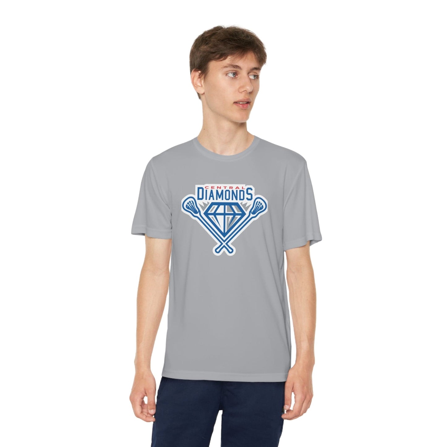 Central Diamonds Youth Athletic T-Shirt Signature Lacrosse