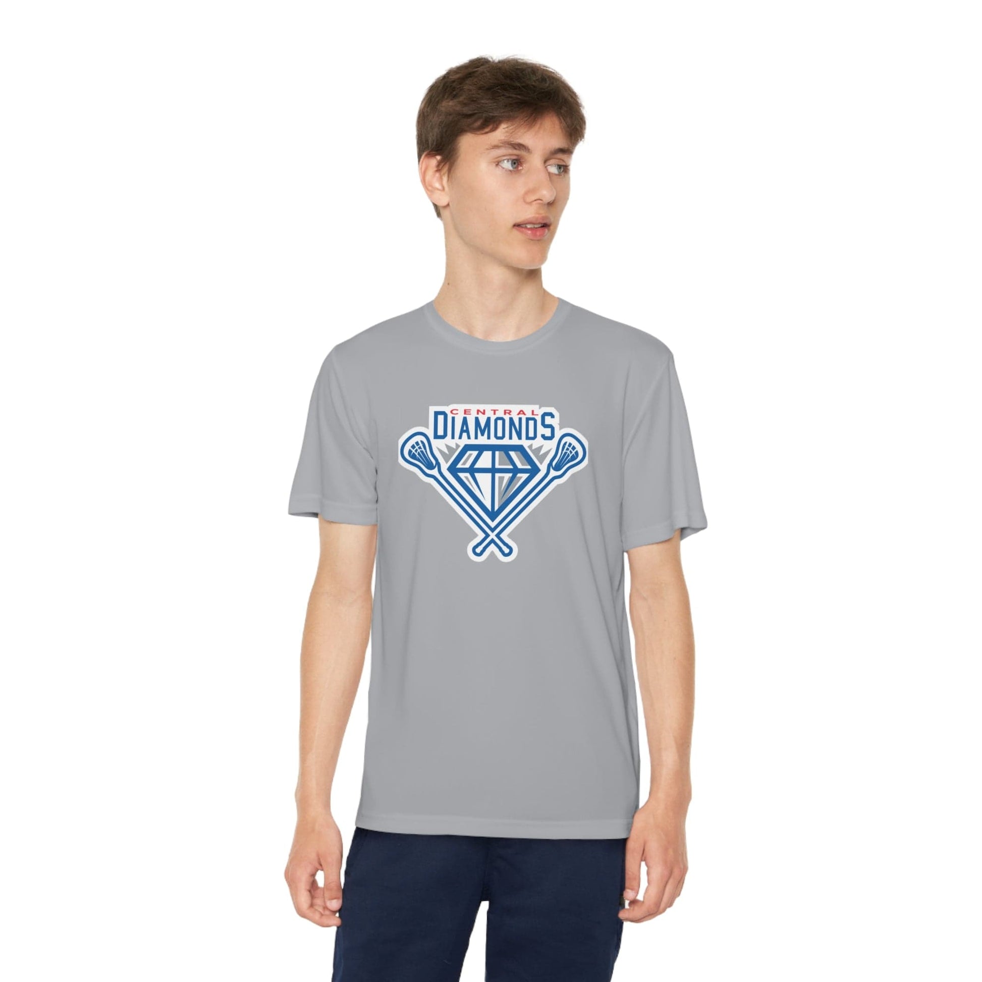 Central Diamonds Youth Athletic T-Shirt Signature Lacrosse