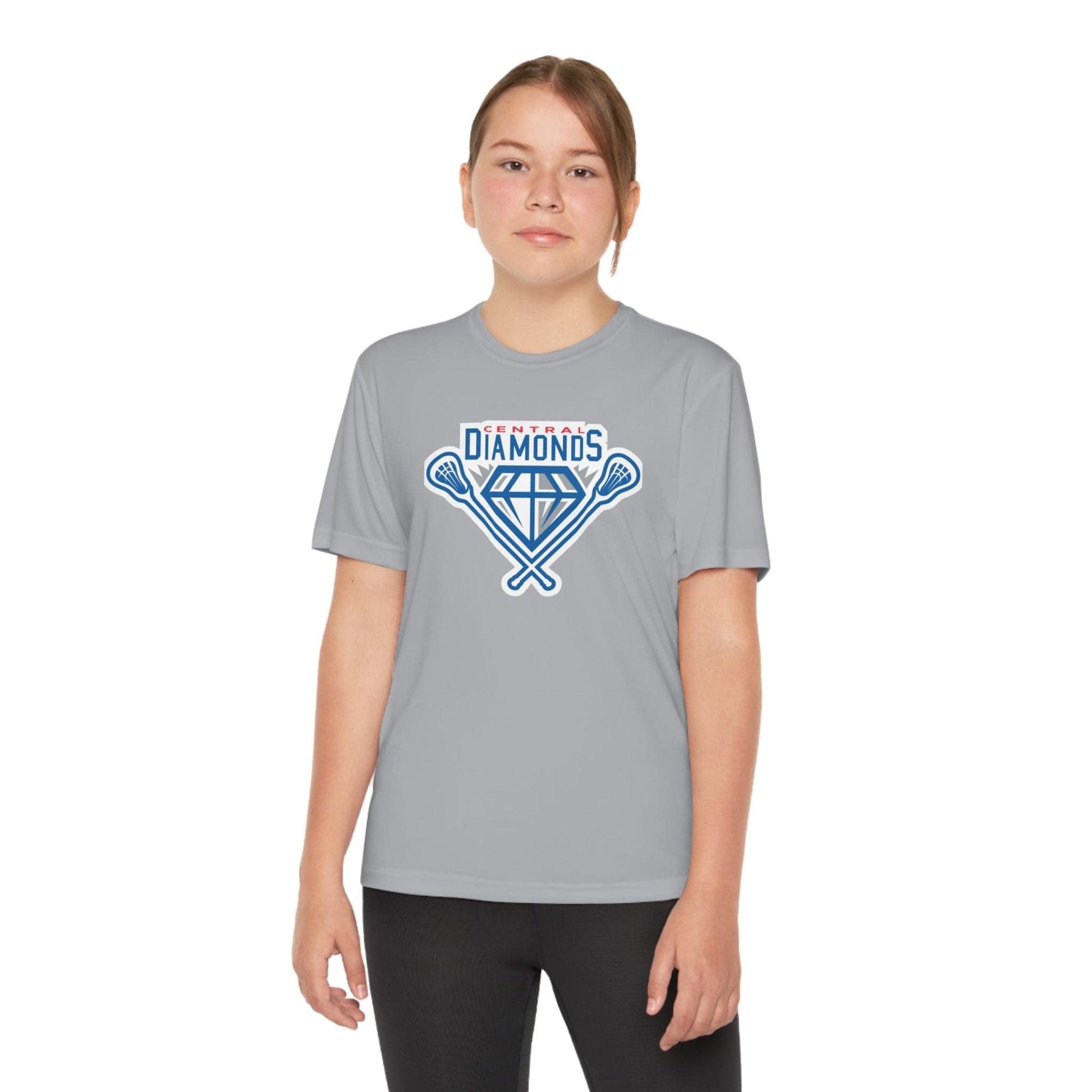 Central Diamonds Youth Athletic T-Shirt Signature Lacrosse