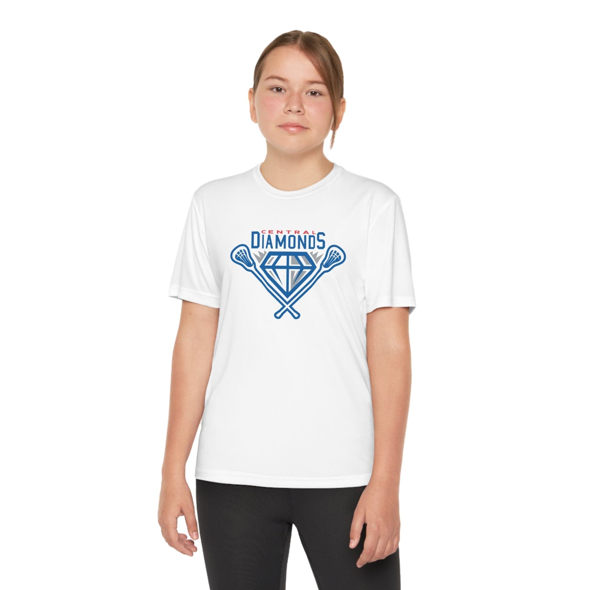 Central Diamonds Youth Athletic T-Shirt Signature Lacrosse