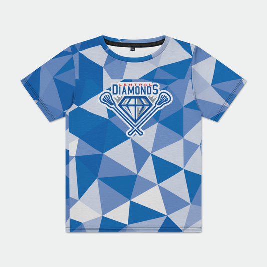 Central Diamonds Youth Athletic T-Shirt Signature Lacrosse