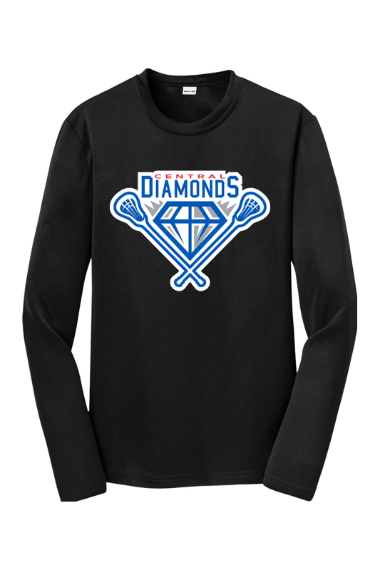 Central Diamonds Youth Long Sleeve T-Shirt Signature Lacrosse