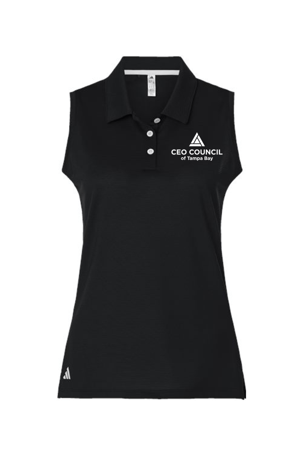 CEO Council Adidas Women's Ottoman Sleeveless Polo Signature Lacrosse
