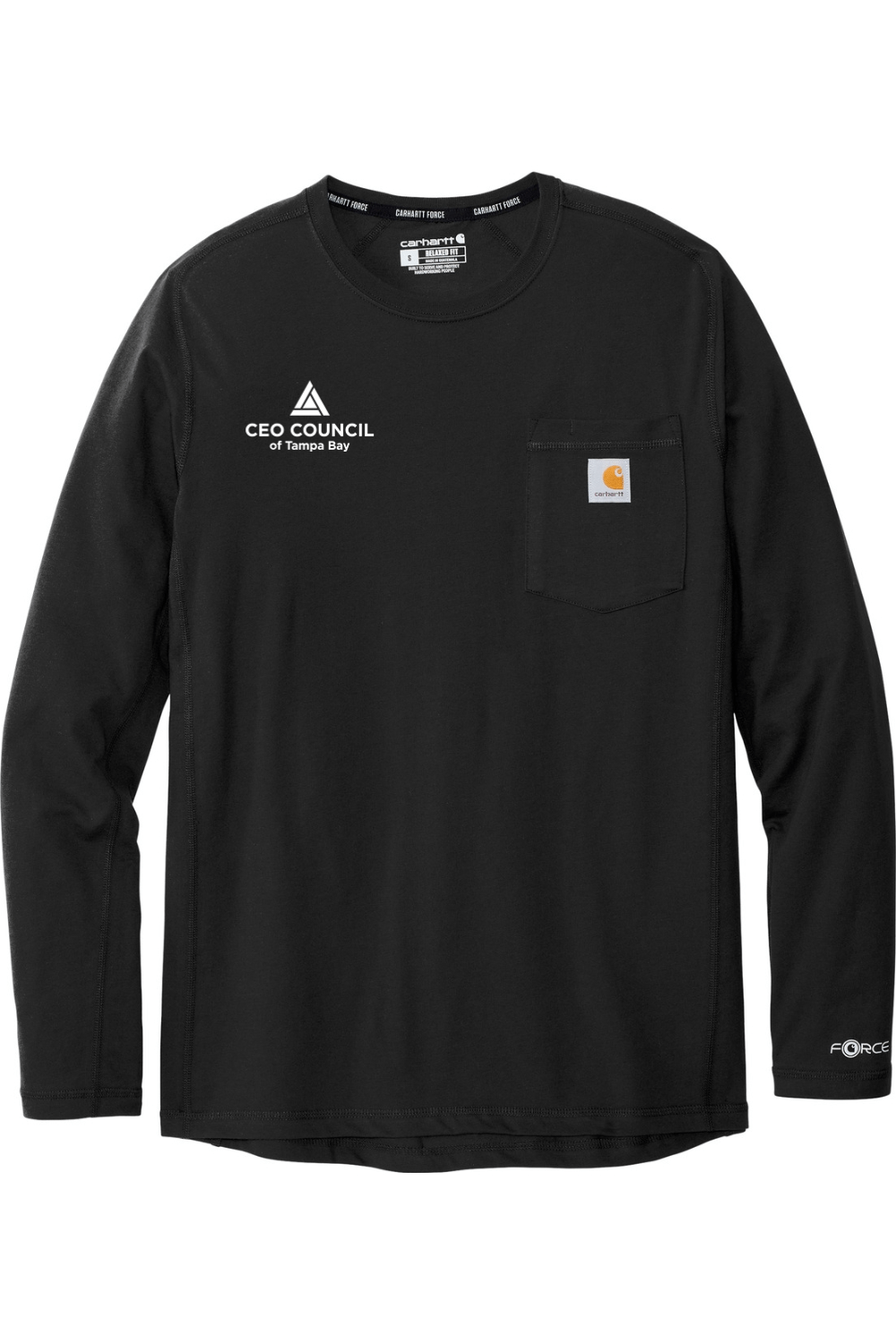 CEO Council Men's Carhartt Force Long Sleeve Pocket T-Shirt Signature Lacrosse