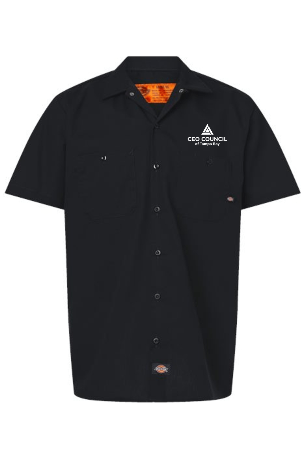 CEO Council Men's Dickies Industrial Short Sleeve Work Shirt Signature Lacrosse