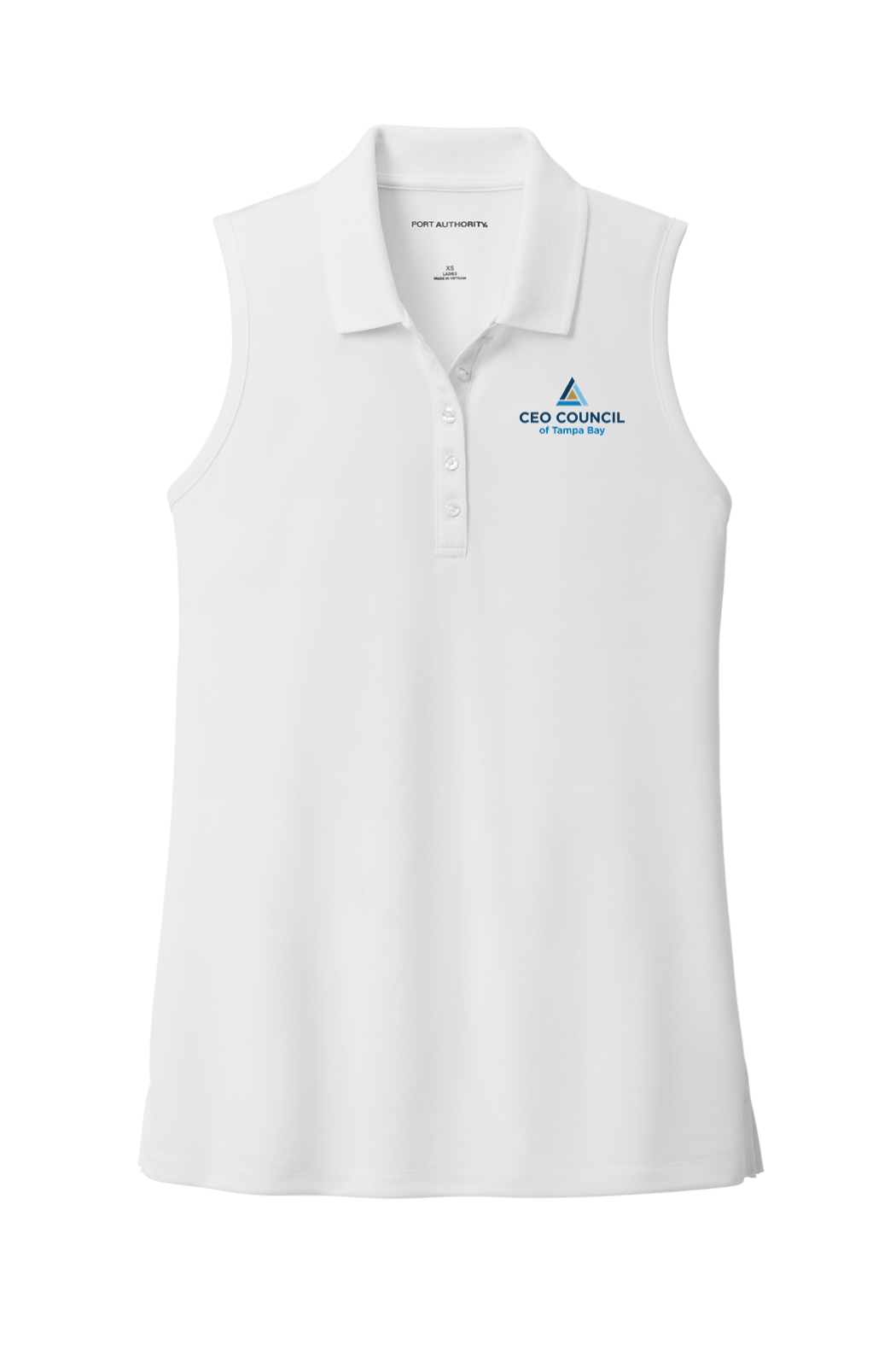 CEO Council Port Authority Ladies Dry Zone UV Micro-Mesh Sleeveless Polo Signature Lacrosse