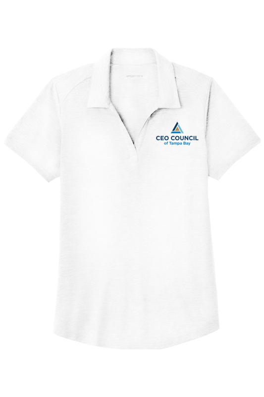 CEO Council Sport-Tek Ladies PosiCharge Tri-Blend Wicking Polo Signature Lacrosse