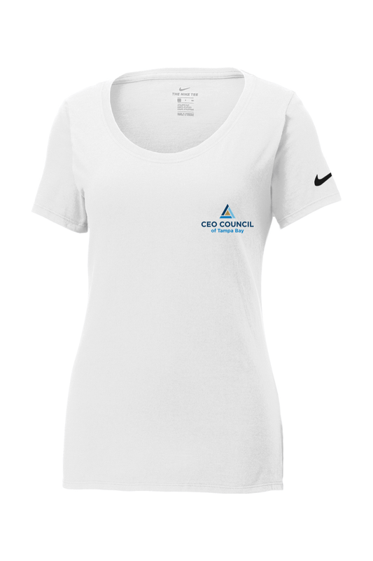 CEO Council Women's Nike Core Cotton Scoop Neck Tee Signature Lacrosse