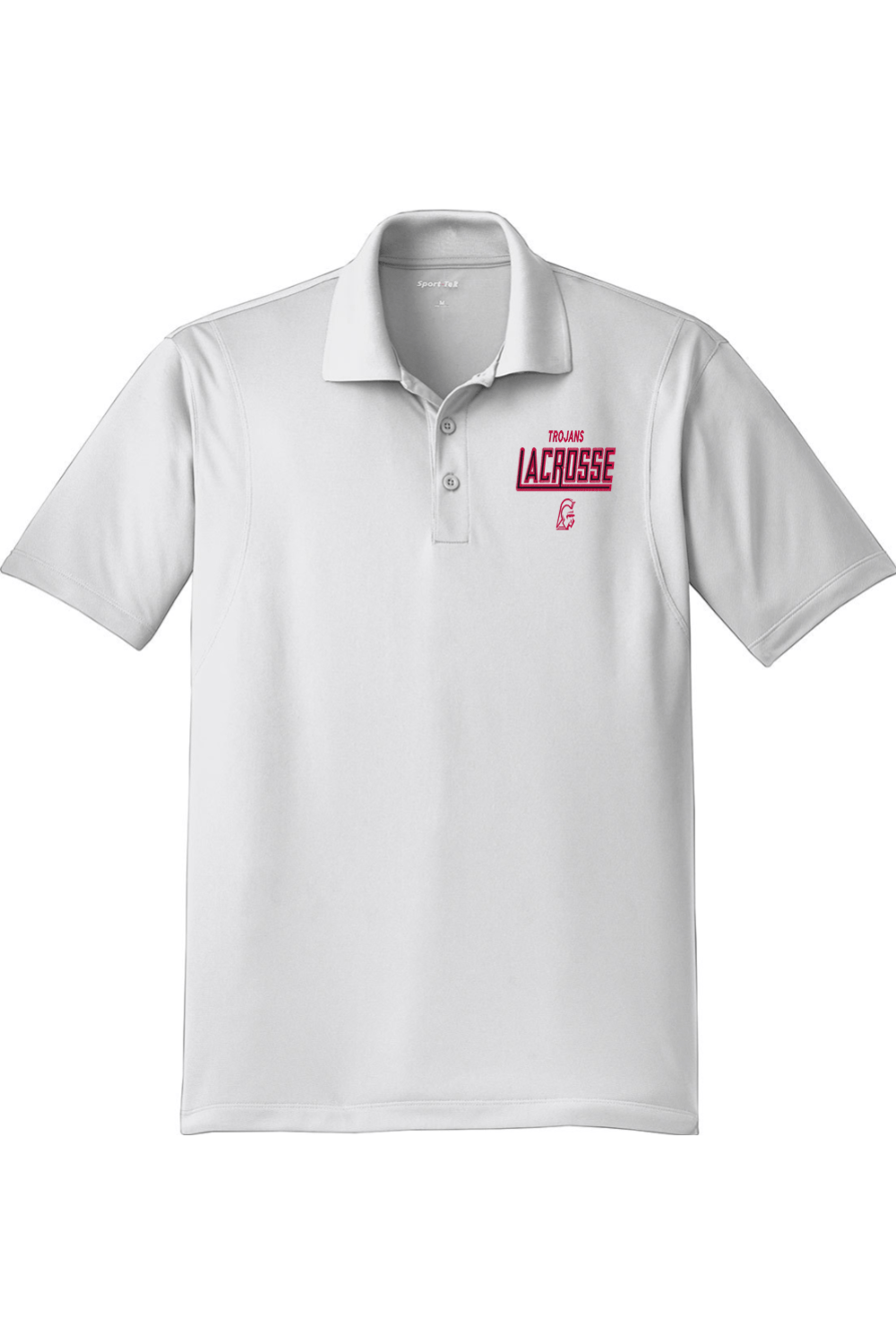 CG Trojan Youth Lacrosse Adult Embroidered Athletic Polo Signature Lacrosse