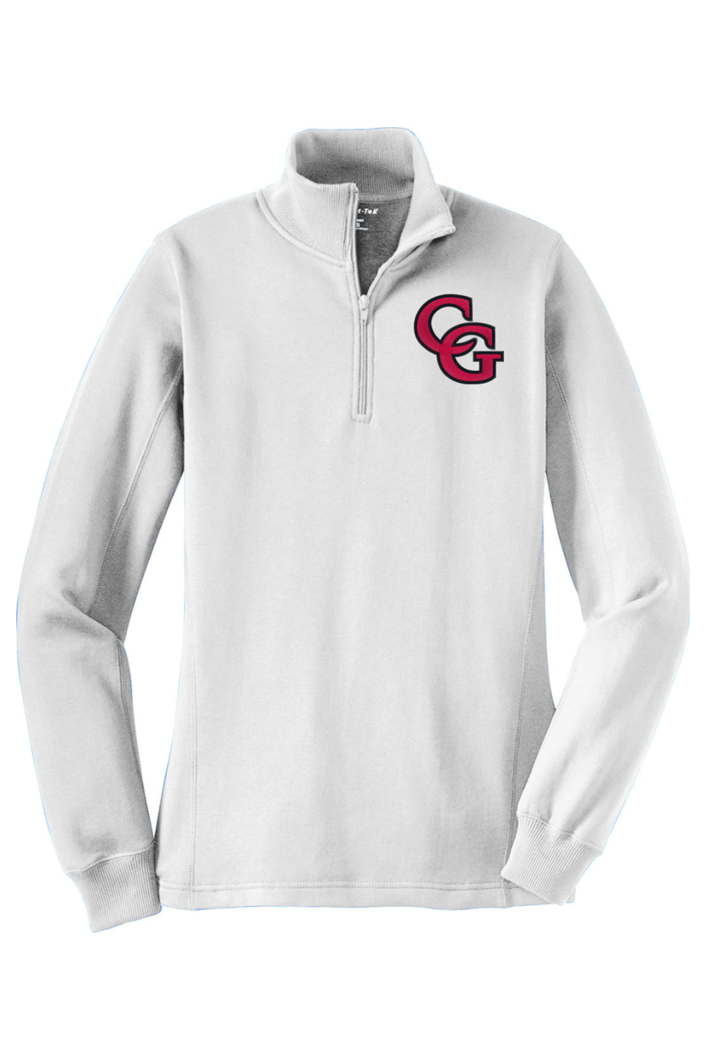CG Trojan Youth Lacrosse Adult Women's Embroidered Quarter-Zip Pullover Signature Lacrosse