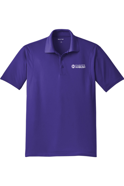 Charlotte Ambush Field Hockey Club Adult Embroidered Athletic Polo Signature Lacrosse