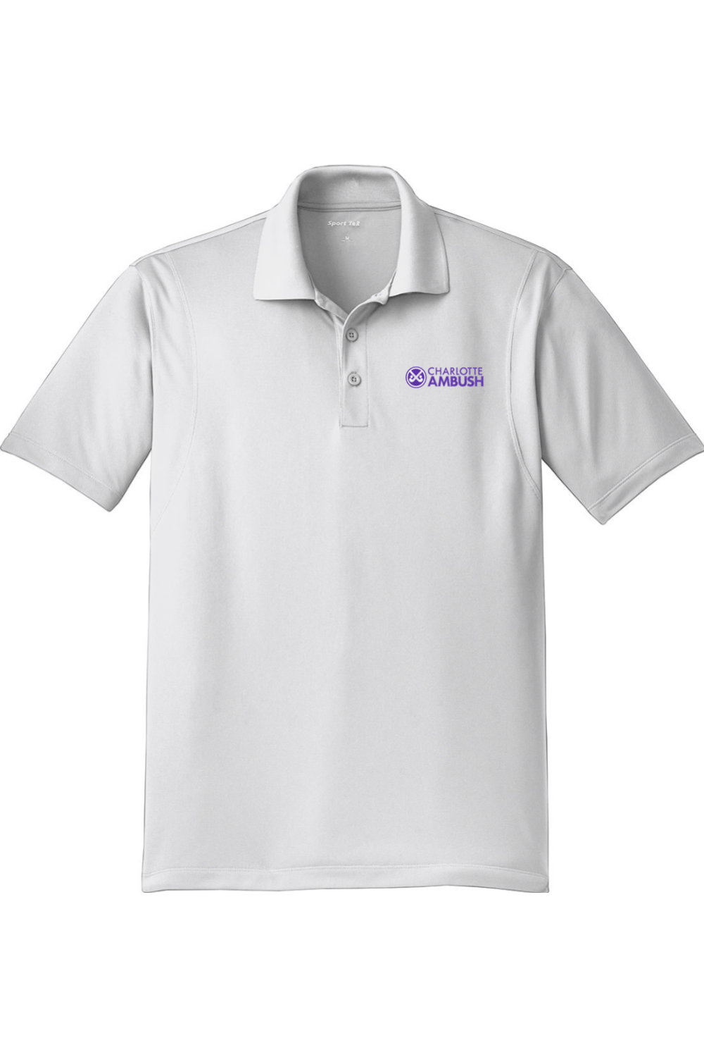Charlotte Ambush Field Hockey Club Adult Embroidered Athletic Polo Signature Lacrosse