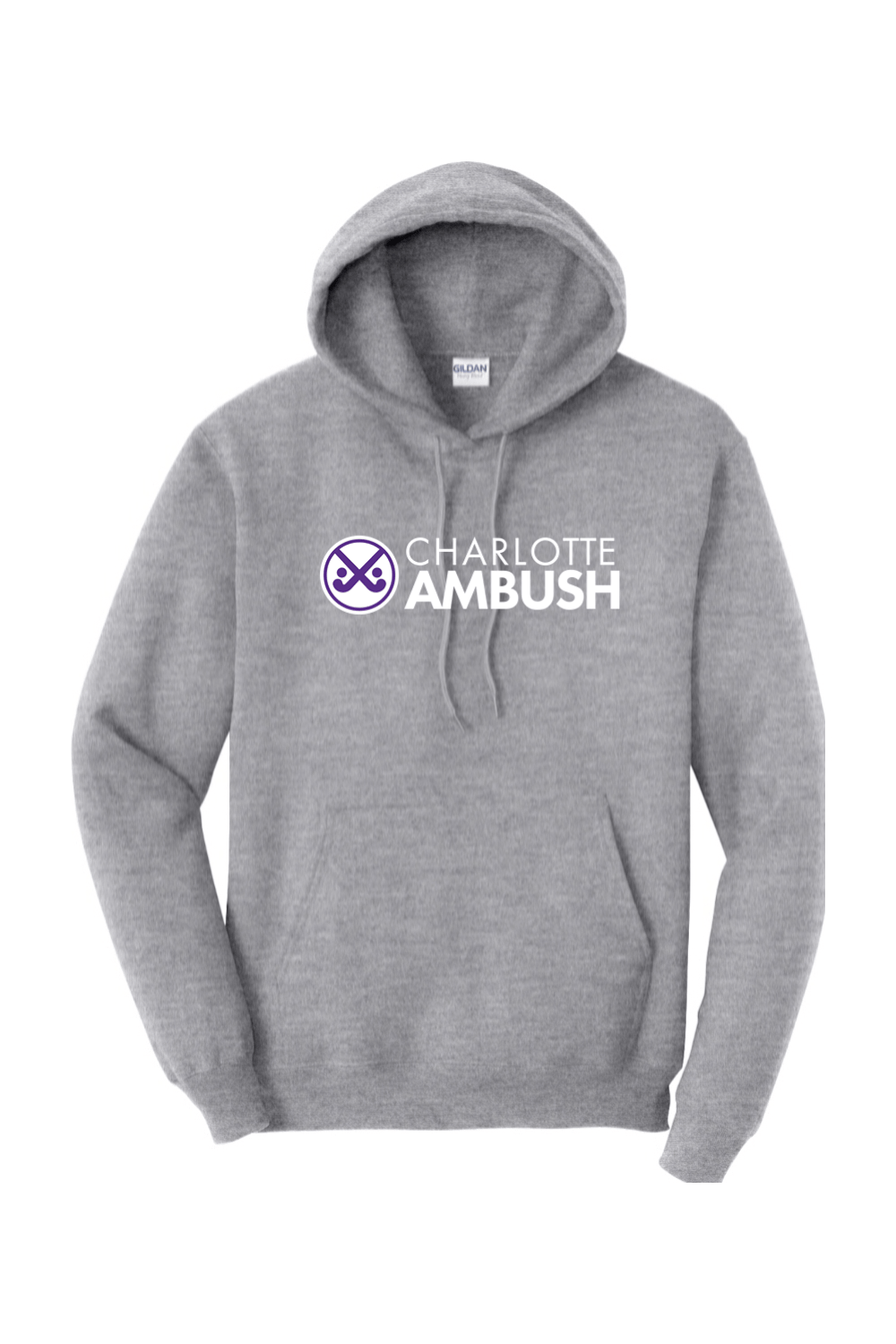 Charlotte Ambush Field Hockey Club Adult Heavyweight Hoodie Signature Lacrosse