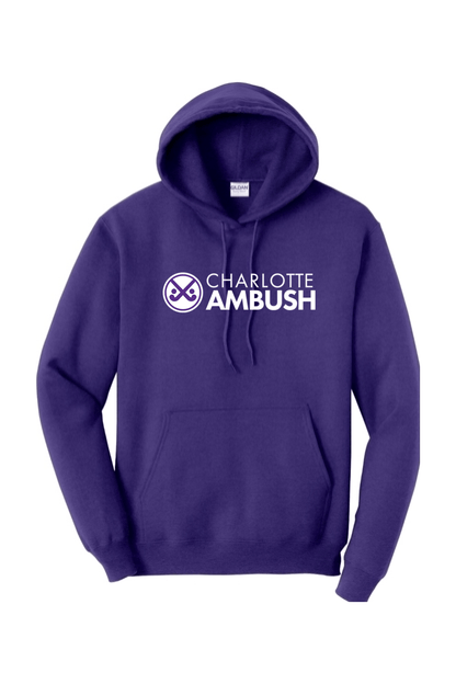 Charlotte Ambush Field Hockey Club Adult Heavyweight Hoodie Signature Lacrosse