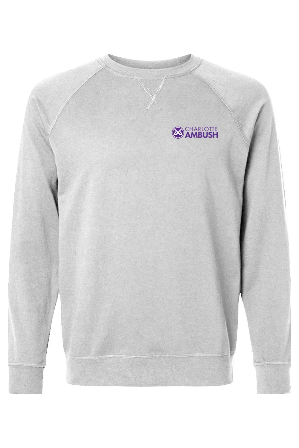 Charlotte Ambush Field Hockey Club Adult Heavyweight Raglan Long Sleeve Signature Lacrosse