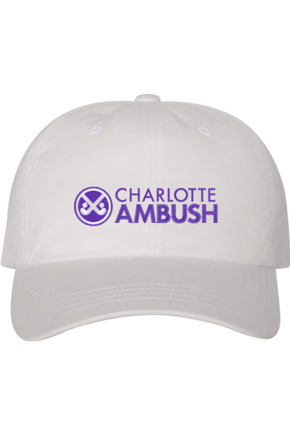 Charlotte Ambush Field Hockey Club Embroidered Dad Hat Signature Lacrosse