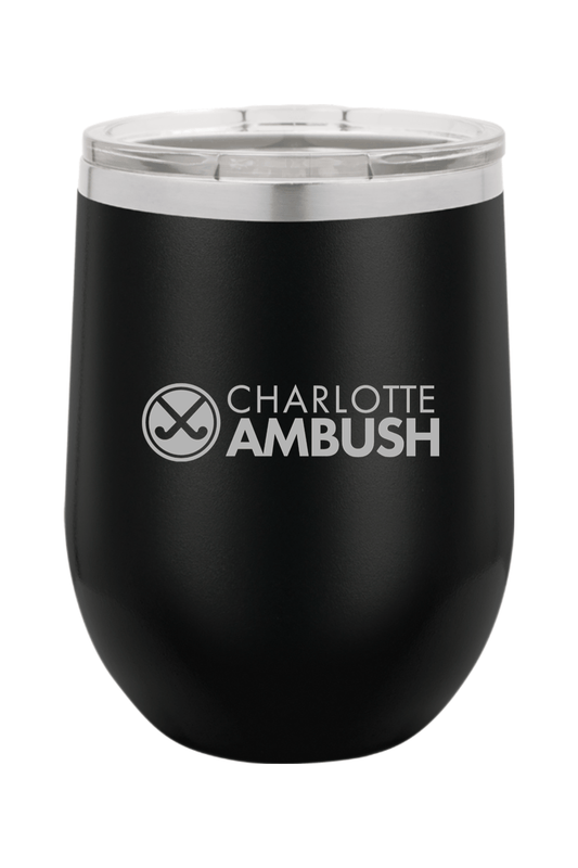 Charlotte Ambush Field Hockey Club Insulated Wine Tumbler Signature Lacrosse