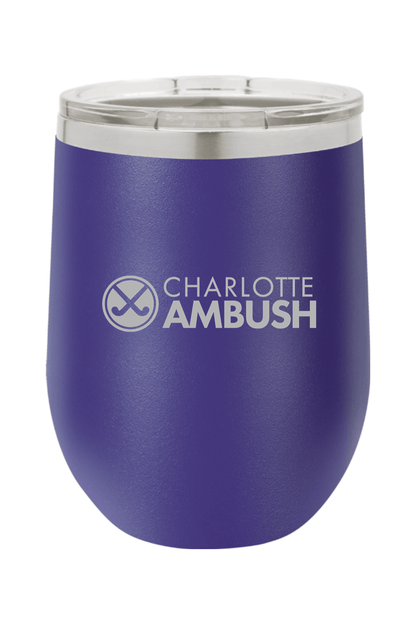 Charlotte Ambush Field Hockey Club Insulated Wine Tumbler Signature Lacrosse