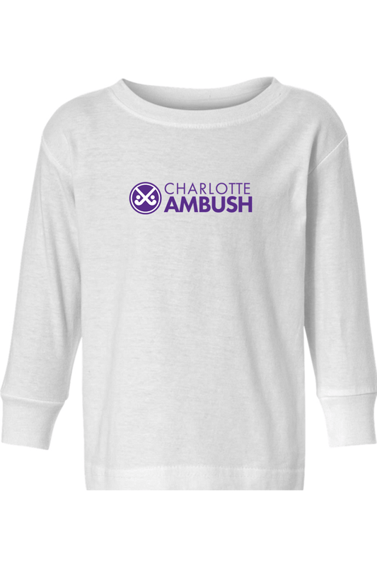 Charlotte Ambush Field Hockey Club Toddler Long Sleeve T-Shirt Signature Lacrosse