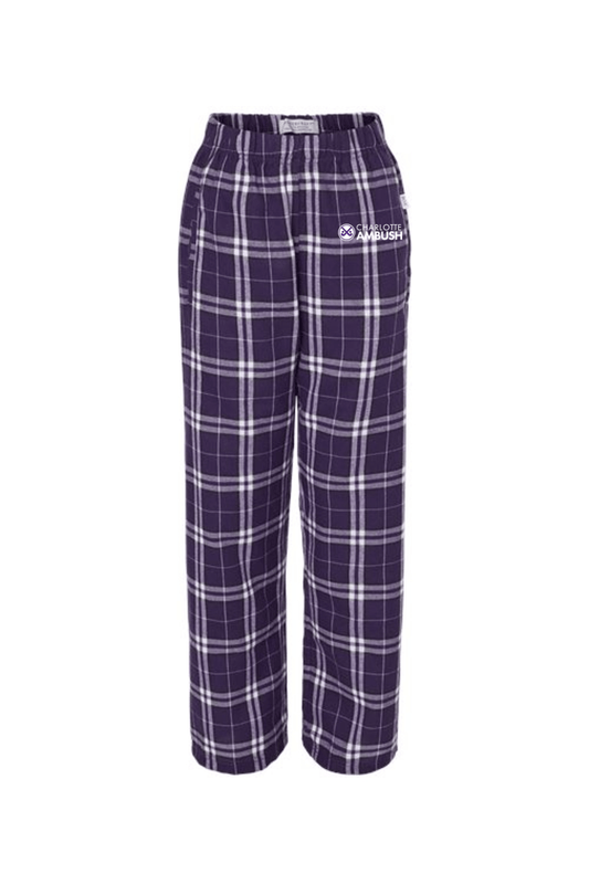 Charlotte Ambush Field Hockey Club Youth Flannel Pants Signature Lacrosse